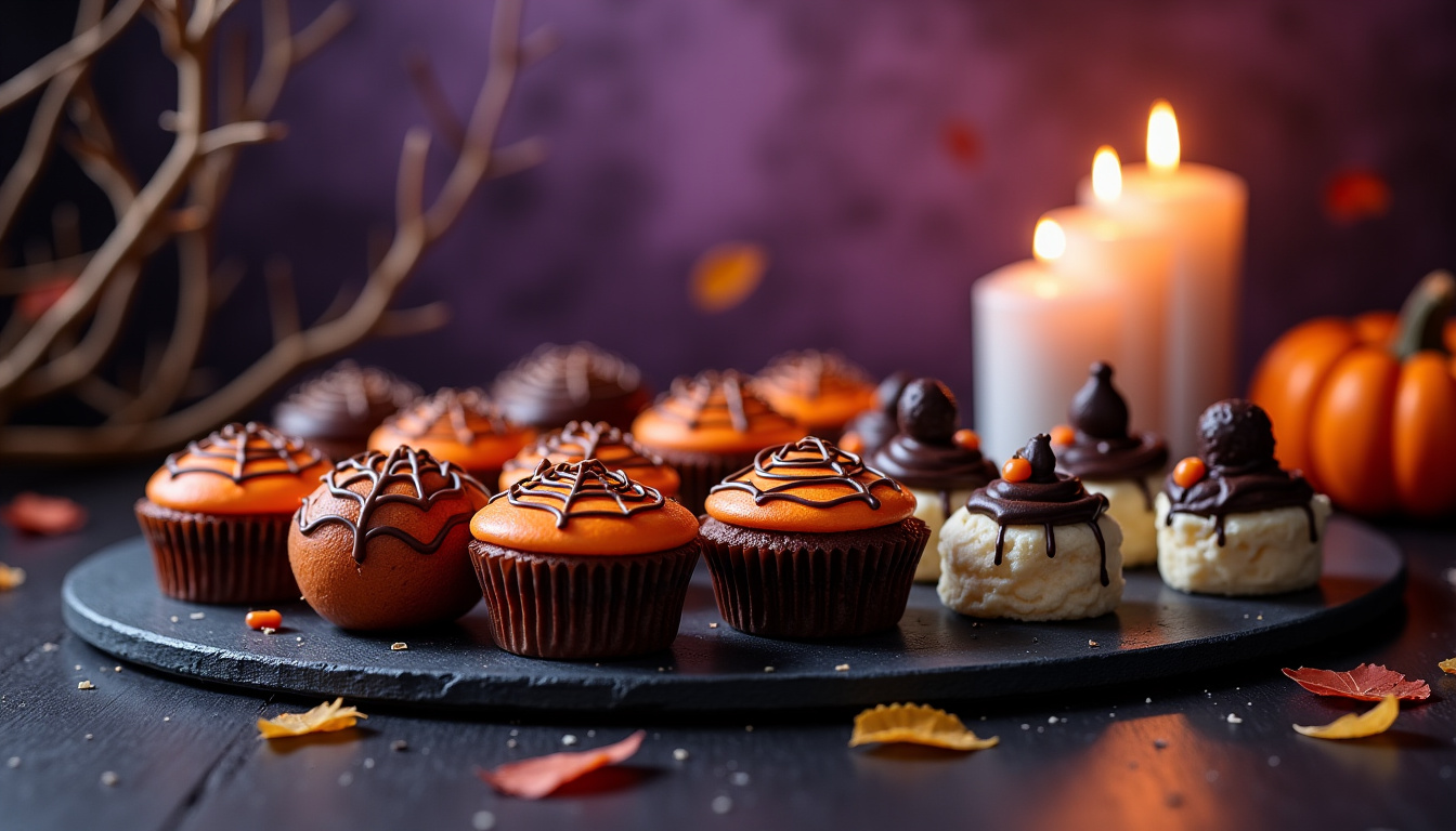 Présentation de desserts d