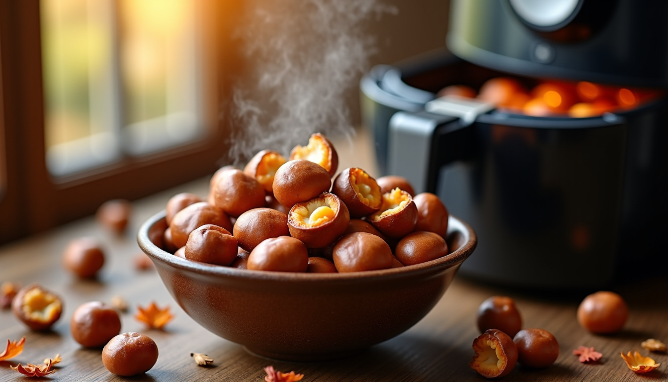 Cuisiner des châtaignes au air fryer en 2026, rapide et sans fumée