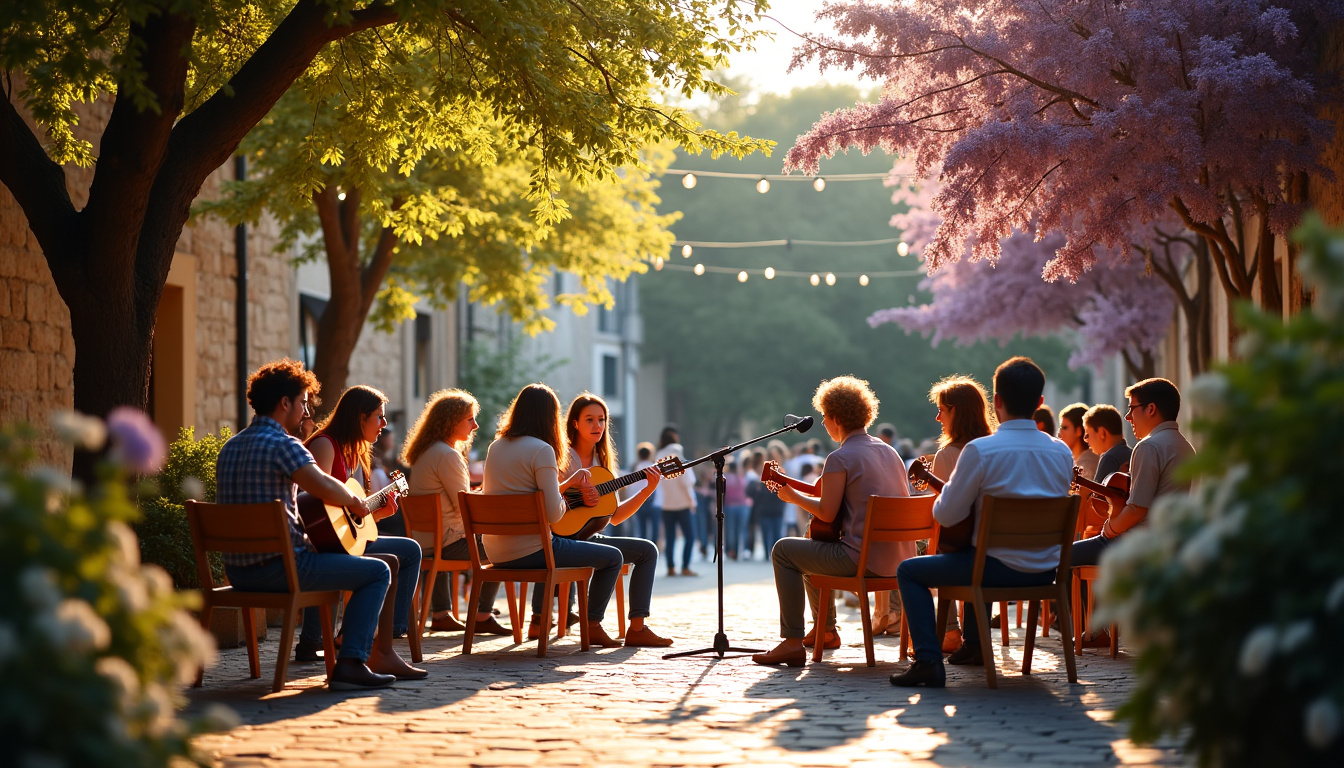 Festival des guitares en plein air à Vals-les-Bains, Ardèche