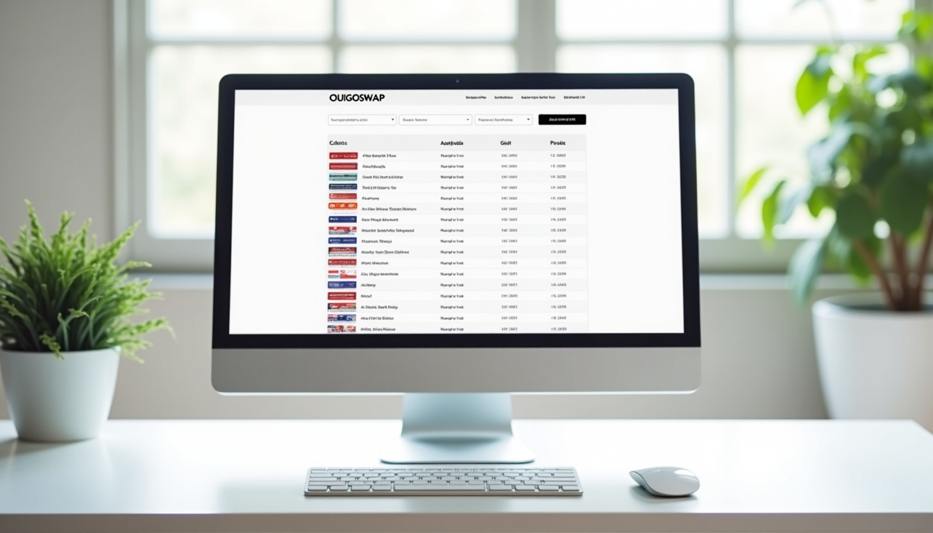Interface du site OUIGOSWAP avec liste de billets disponibles pour revente