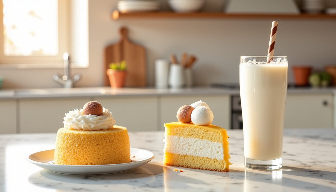Présentation de recettes culinaires utilisant des Raffaello: mousse, gâteau et milkshake