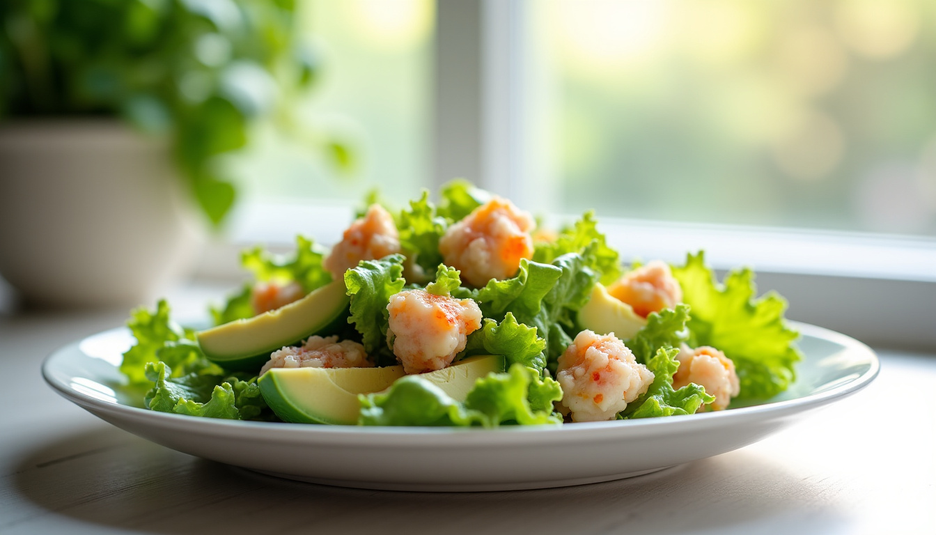 Une salade au crabe et avocat parfaite pour 2026