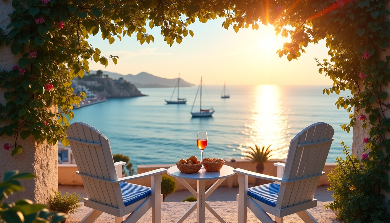 Terrasse du Bar du Loup, vue sur l