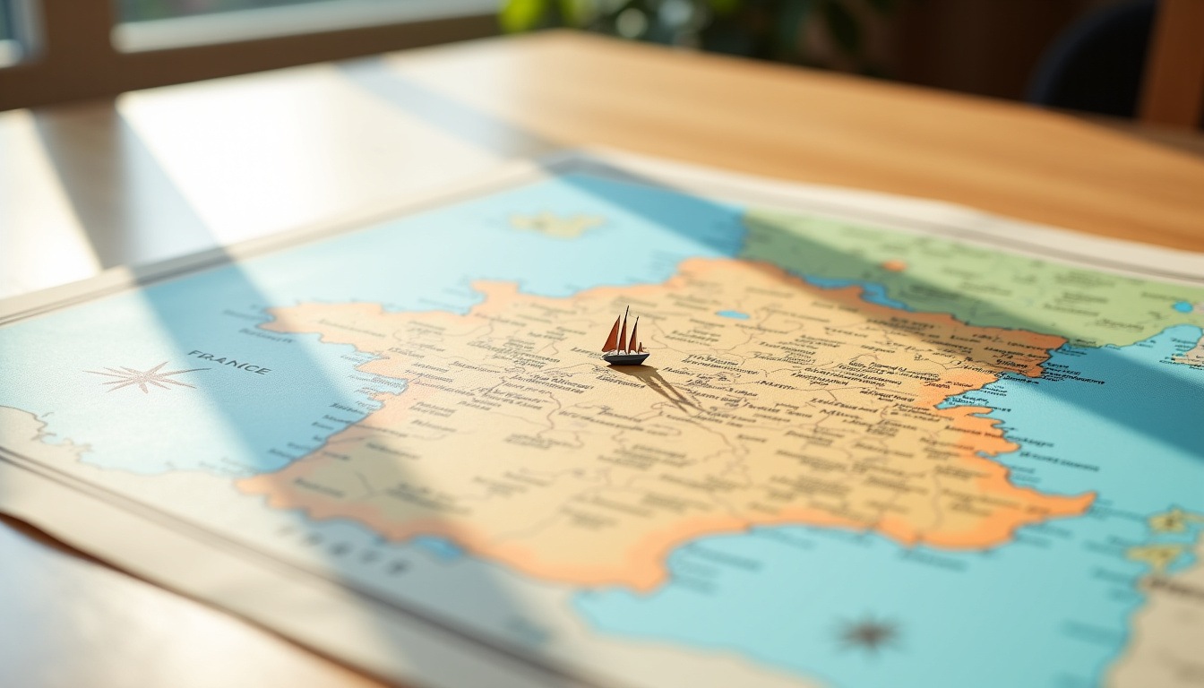 Carte des départements des Pays de la Loire: Loire-Atlantique, Maine-et-Loire, Mayenne, Sarthe, Vendée