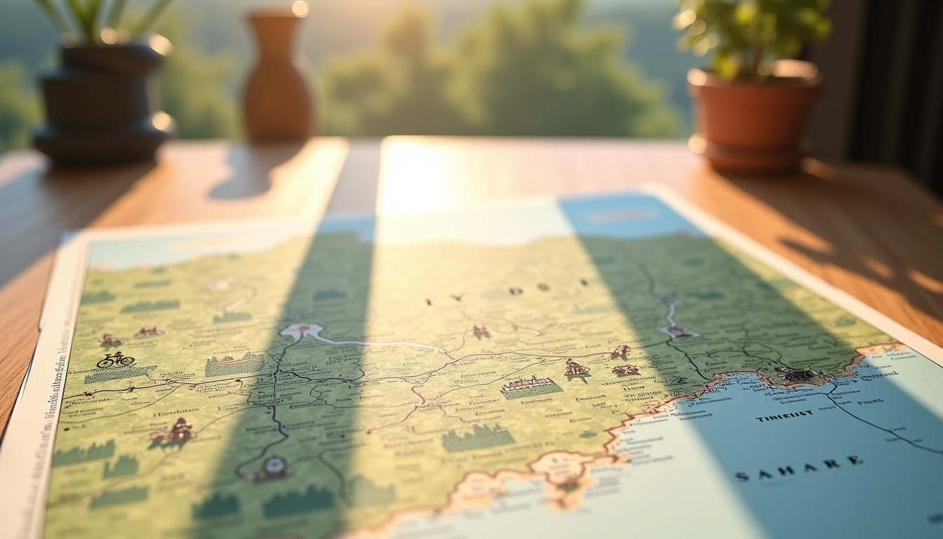 Découvrir les Pays de la Loire grâce à une carte détaillée en 2026