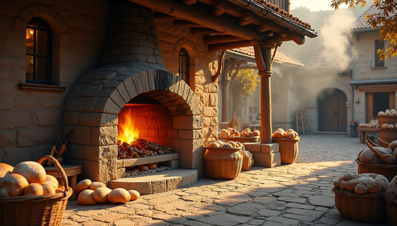 Fête des Fours à pains à Illiat avec cuisson de pain dans un four traditionnel