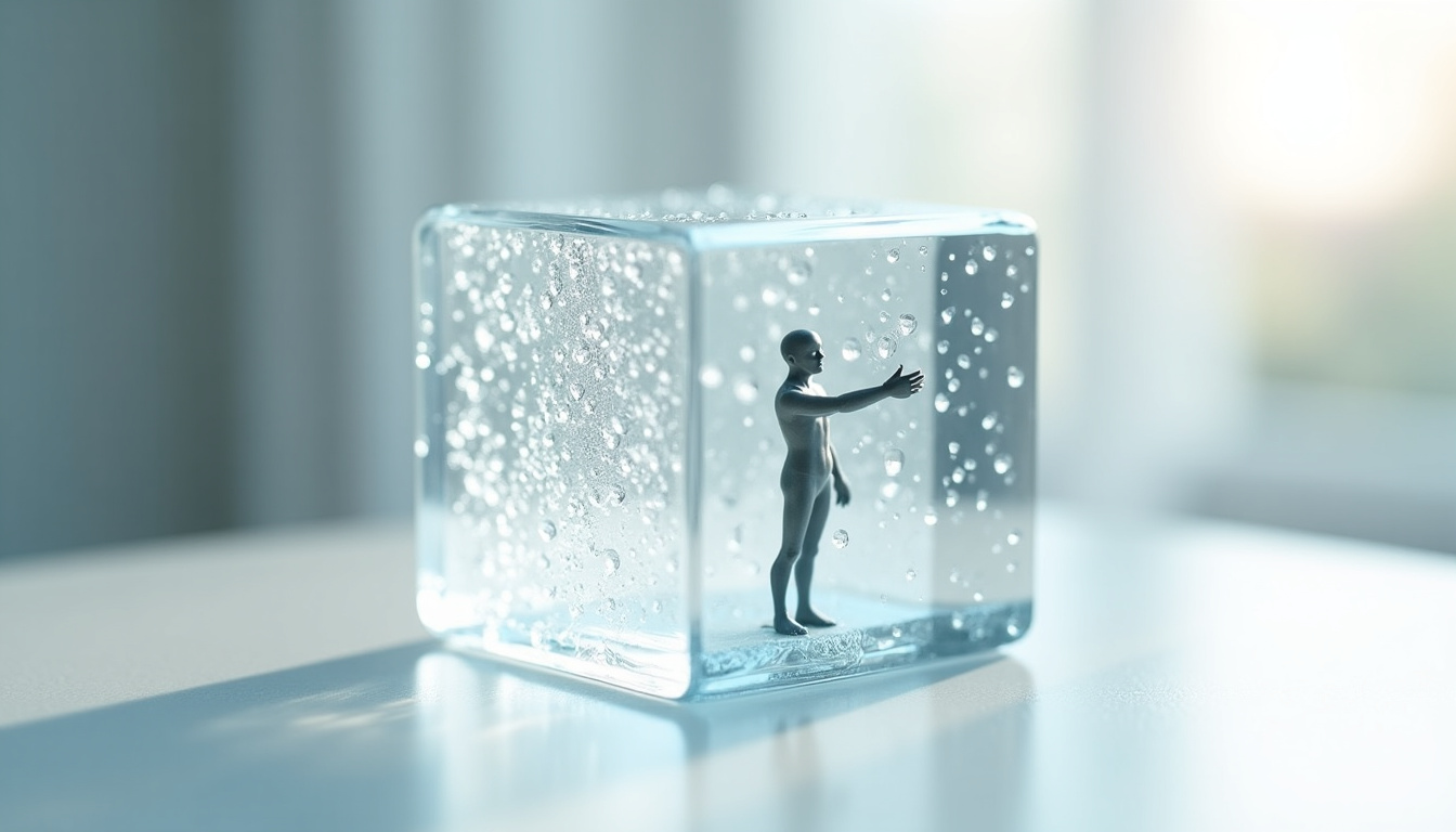 Représentation de l’air humide produit par un climatiseur sans évacuation dans une pièce