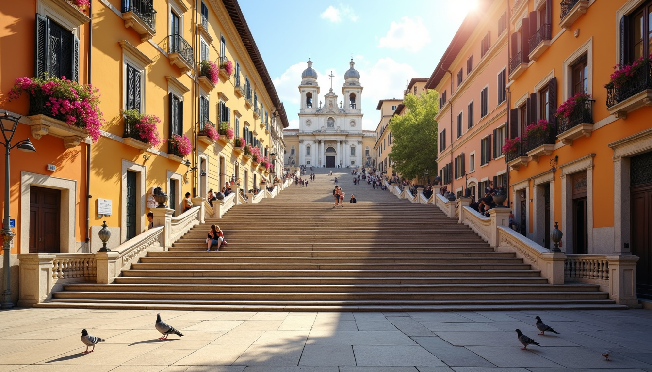 Station de métro Spagna à Rome avec sortie vers la place d