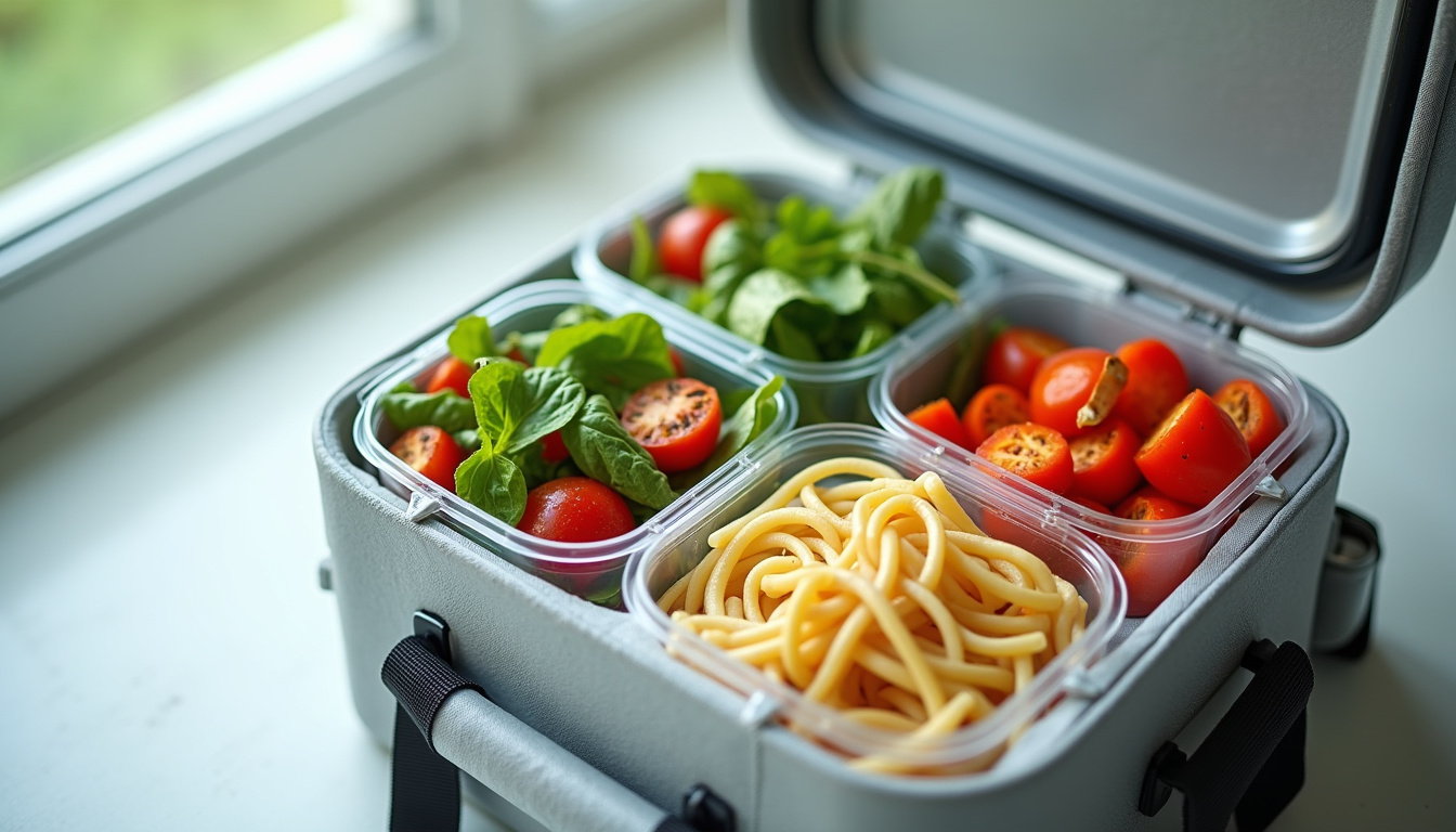 Boîtes hermétiques pour repas froids dans une glacière portable