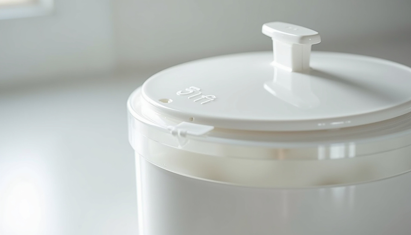 Vue rapprochée de la fermeture et du design du cuiseur vapeur Gifi