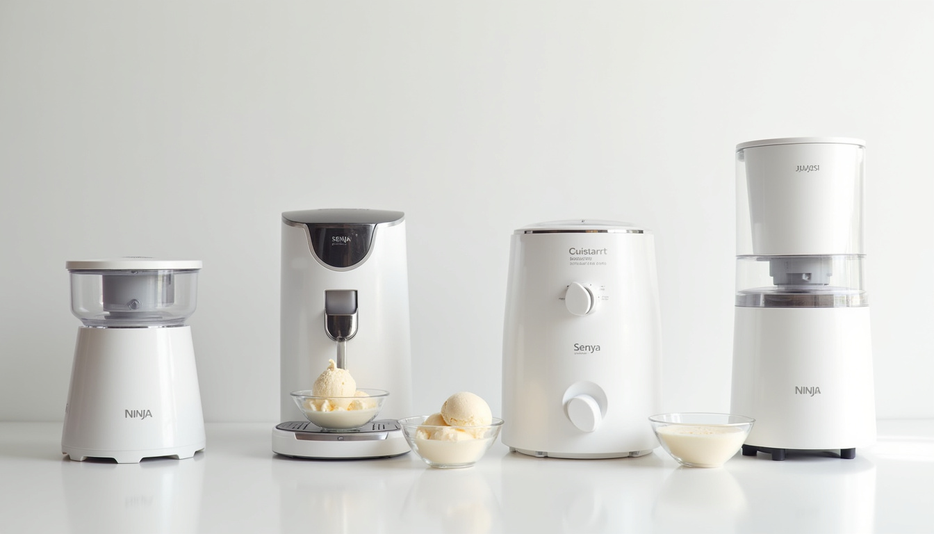 Comparaison entre Ninja Creami, Cuisinart, SENYA et Cecotec