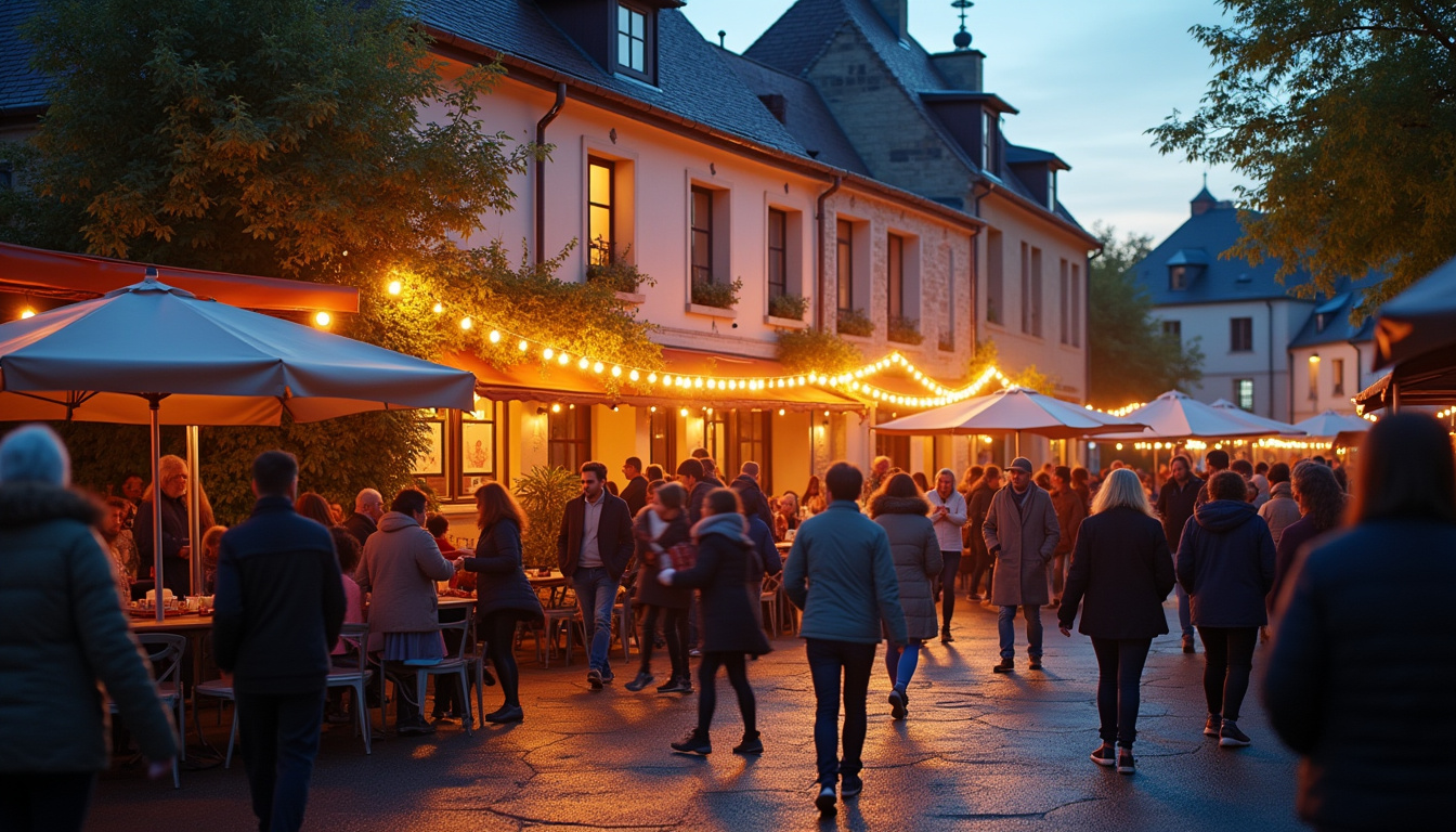 Animation musicale lors de la fête de village à Givry en Saône-et-Loire