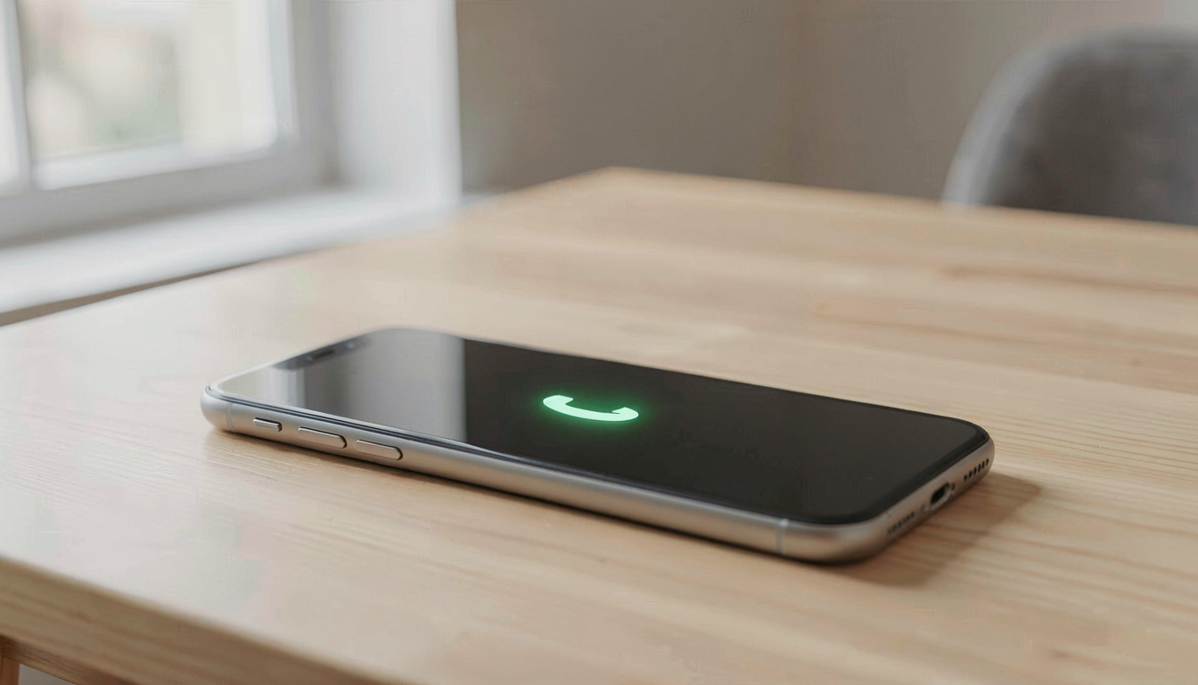 Appel téléphonique au service client ENGIE depuis un smartphone