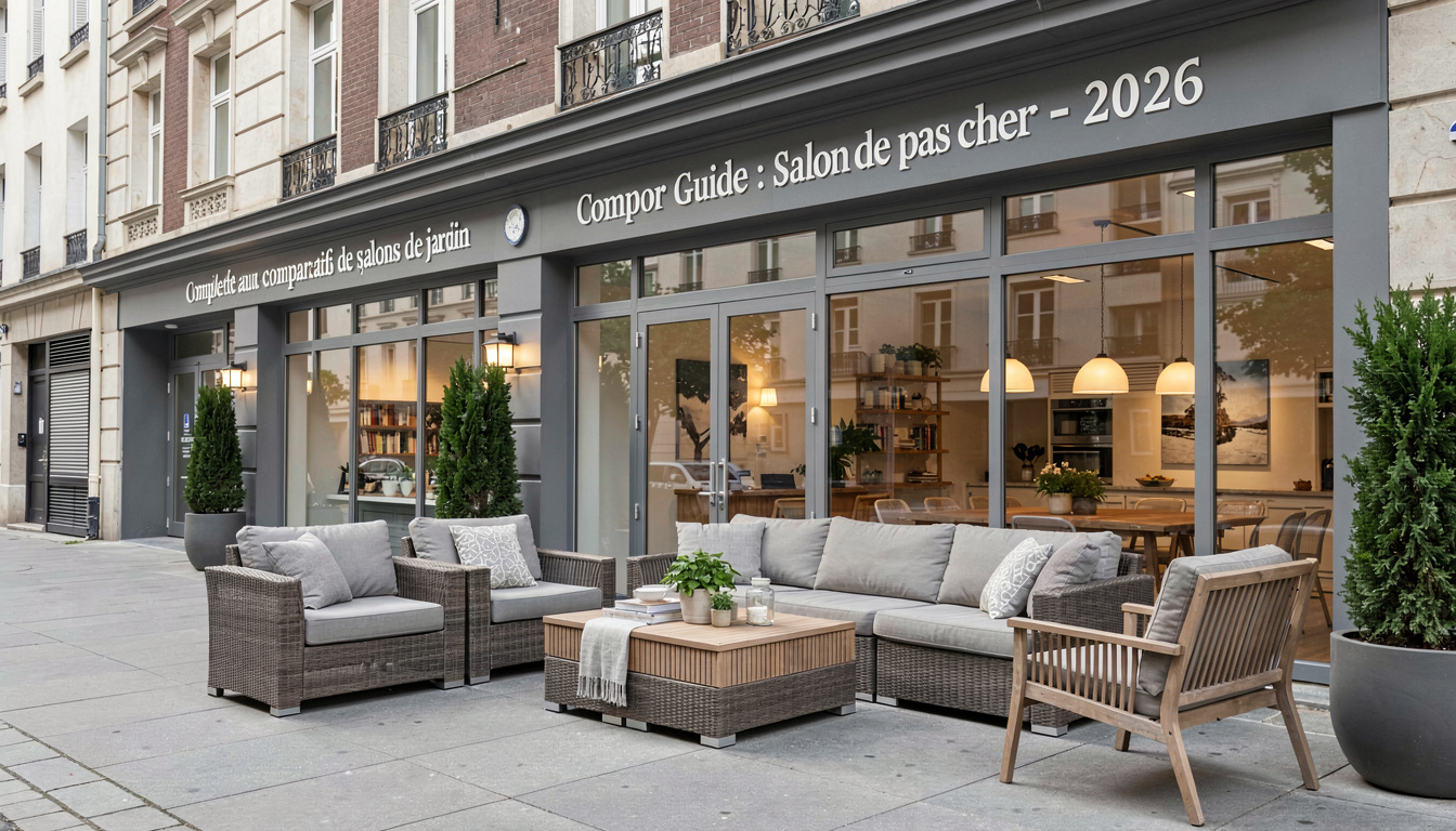 Tableau comparatif de salons de jardin: matériaux, prix, places, entretien
